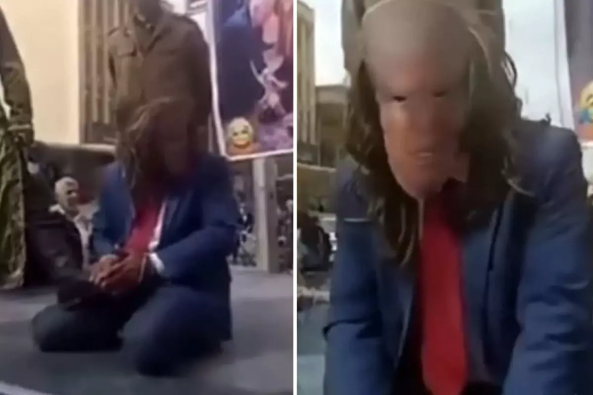 İran'da Trump'ı kızdıracak mizansen: Sahneye çıkarıp başını kestiler