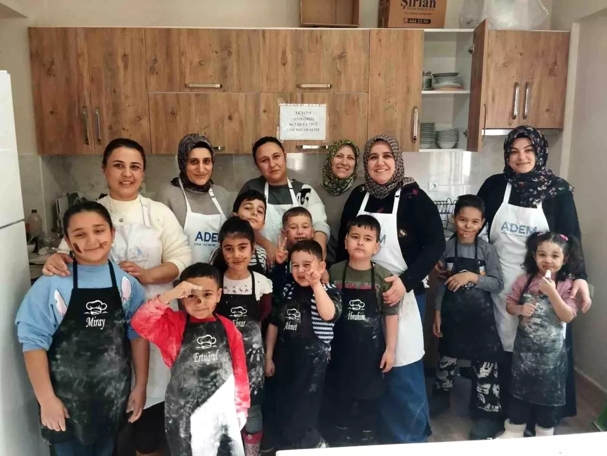 Köşk Halk Eğitim Merkezi'nde 'Anne-Çocuk Mutfak Atölyesi' etkinlikleri düzenlendi
