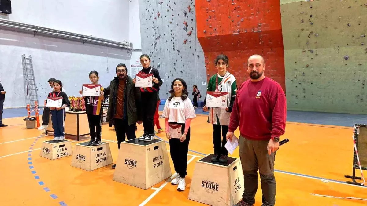 Malatya'da okul sporları tırmanış yarışmaları tamamlandı