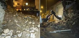Şanlıurfa'da çöken boş evin yanındaki 3 ev tedbiren tahliye edildi