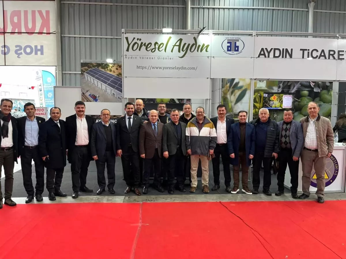 Edremit Ticaret Odası Heyeti, Aydın'da fuara katıldı