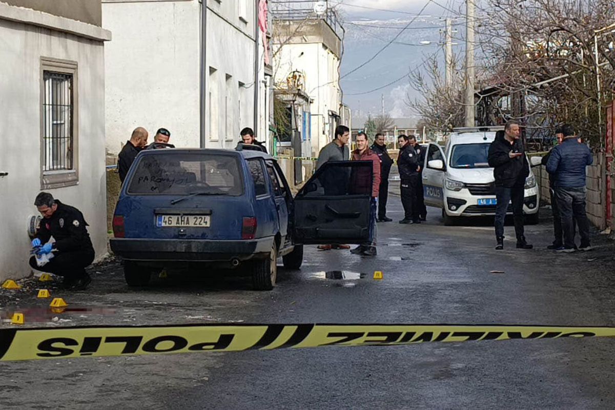 Enişteye aracına binerken kurşun yağmuru