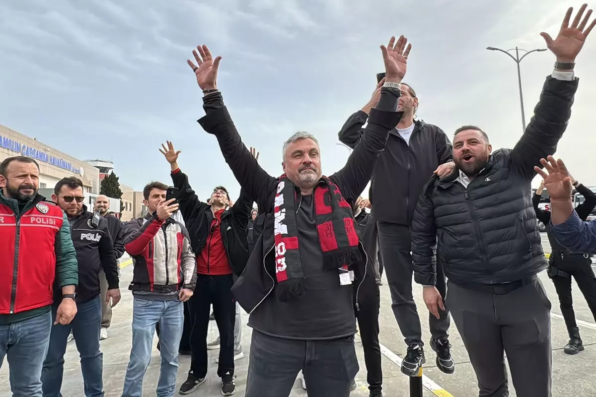 Sessiz sedasız Samsun'a gelen Thomas Reis şampiyonlar gibi uğurlandı