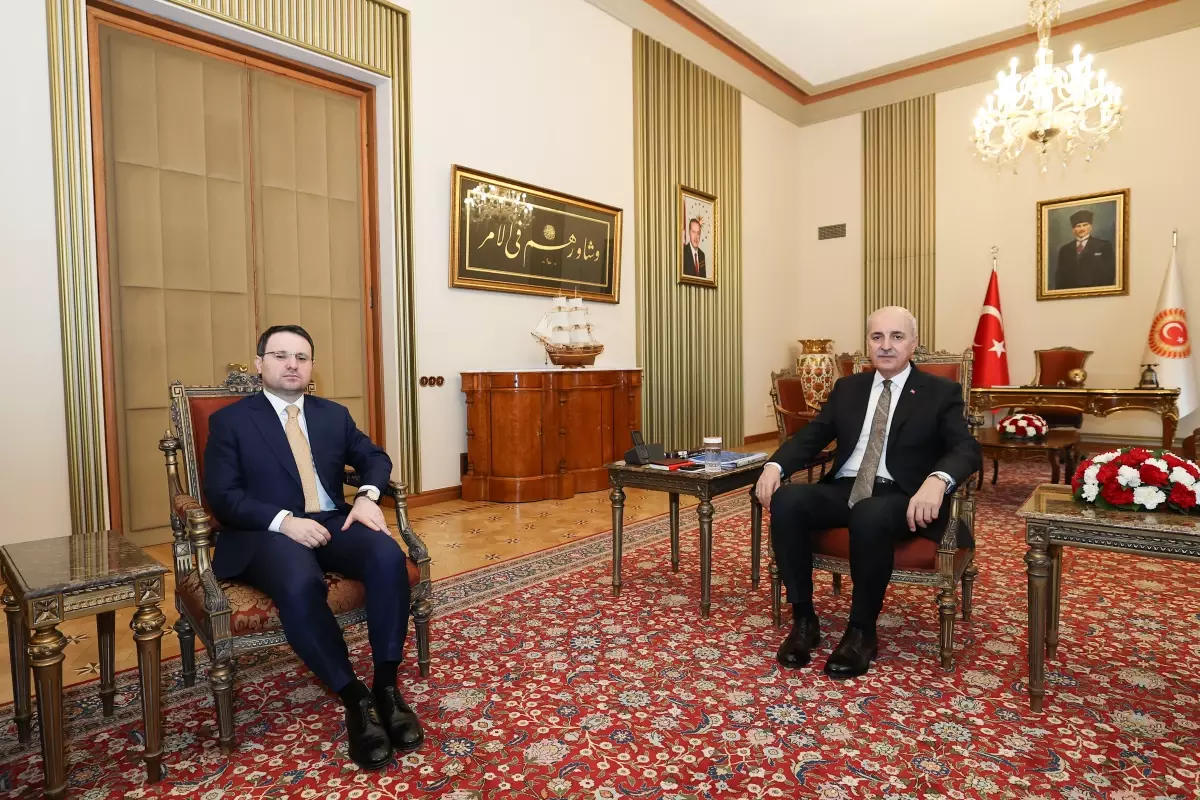 TBMM Başkanı Kurtulmuş, Adalet Bakanı Gürlek'i kabul etti