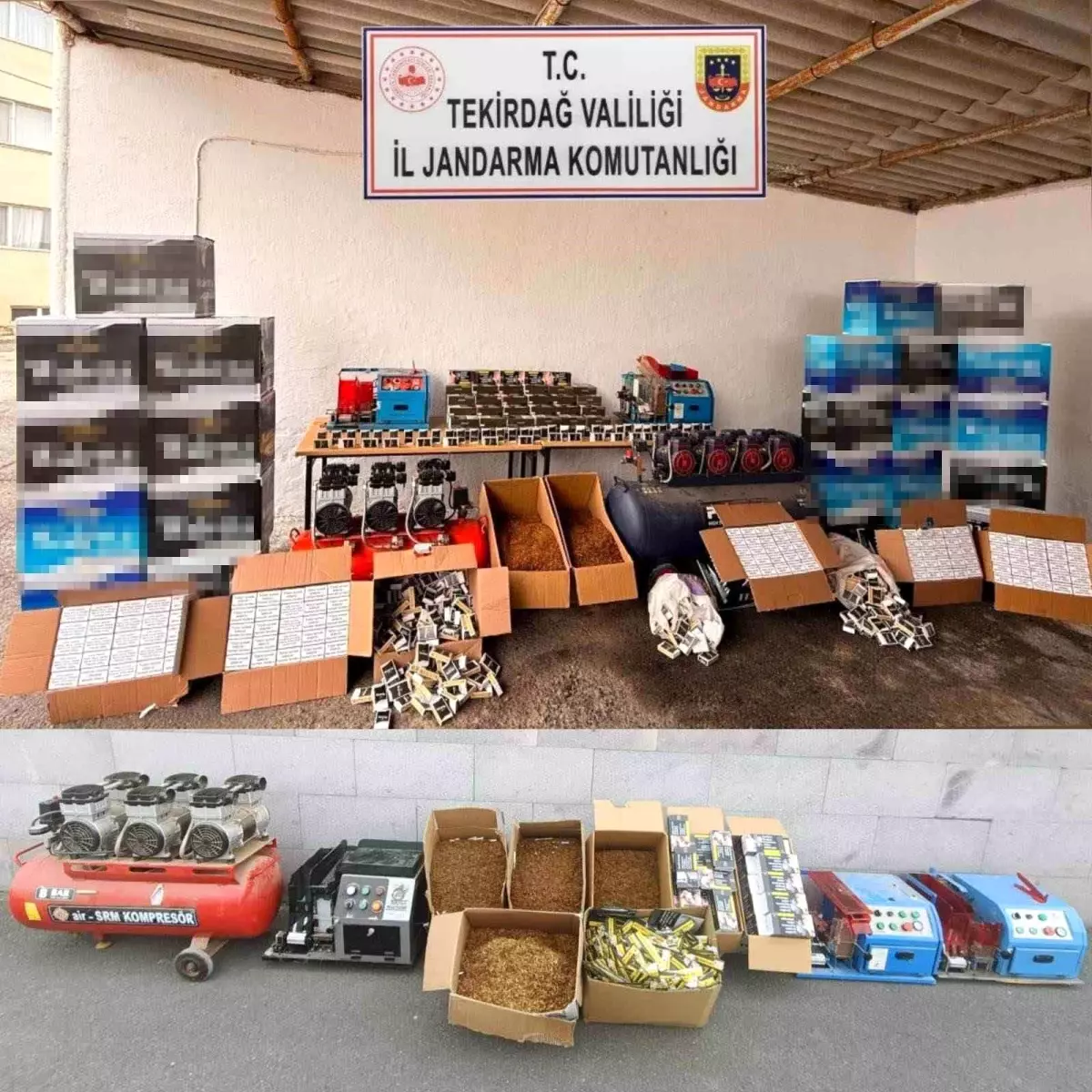 Tekirdağ'da "Türkiye Duman" uygulaması: 4 aranan şahıs yakalandı, 47 kilogram tütün ele geçirildi