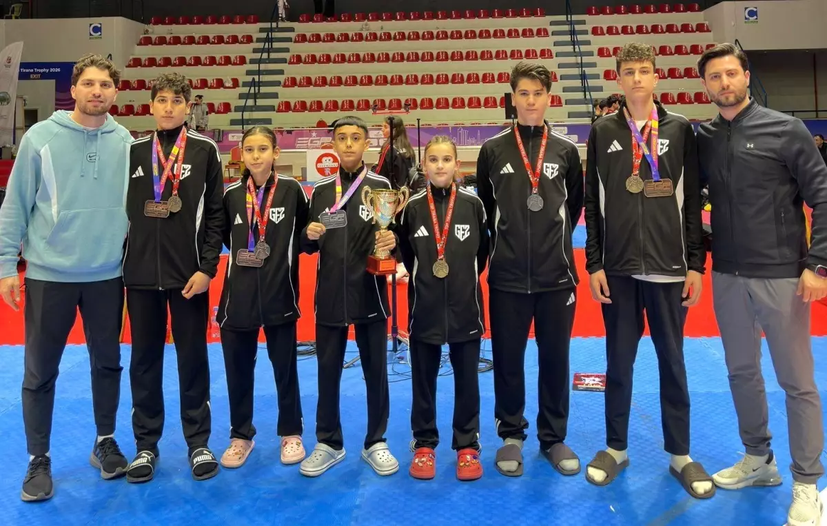 Aydınlı sporcular Arnavutluk'tan beş madalya ile döndü