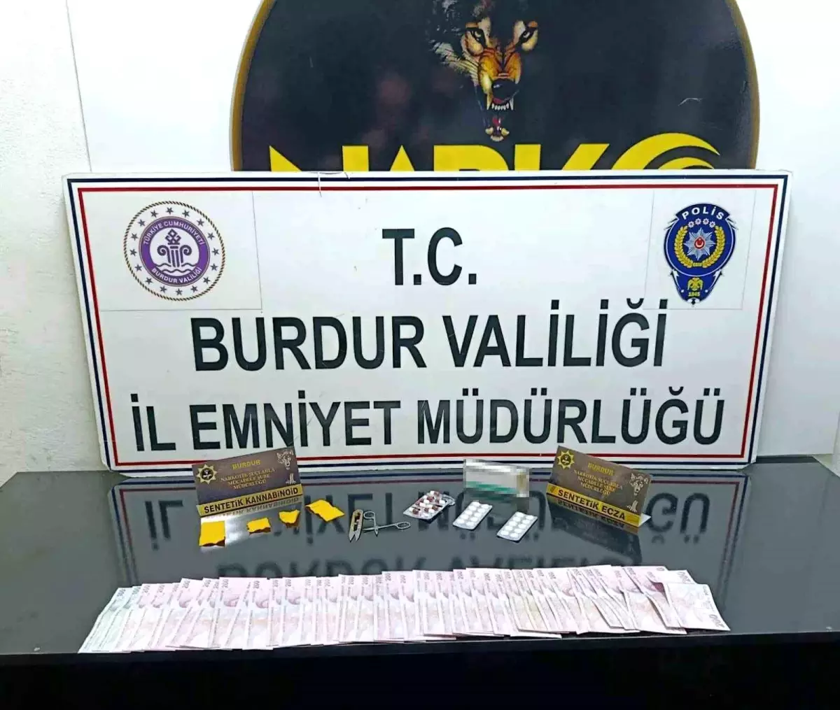 Burdur'da uyuşturucu ile mücadele sürüyor