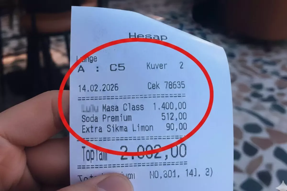 İstanbul'da "Pes" dedirten hesap pusulası, ekstra limon suyu için için 90 TL istendi