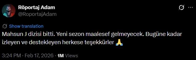 Mahsun J bitti mi, Mahsun J yeni sezon çıkmayacak mı, 3. sezon yok mu?