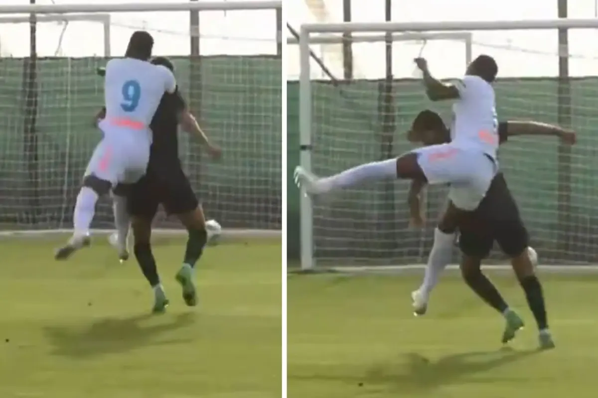 Uslanmıyor! Jhon Duran, Zenit'teki ilk maçında rakip futbolcuya tokat attı