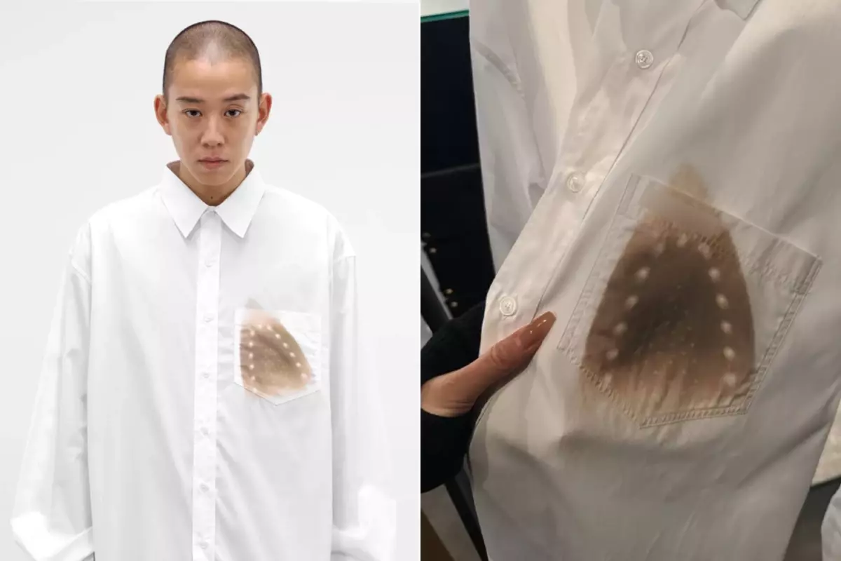 "Ütü yanığı" baskılı gömleğin fiyatı dudak uçuklattı