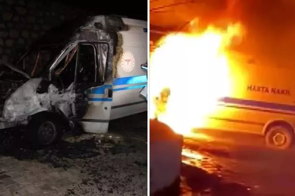 Ambulans alev alev yandı, faciayı önledi: Yaptığı büyük bir kahramanlık