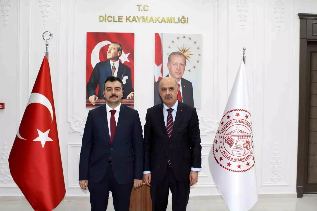 Diyarbakır Emniyet Müdürü Gökduman, Dicle Kaymakamı Atış ile bir araya geldi