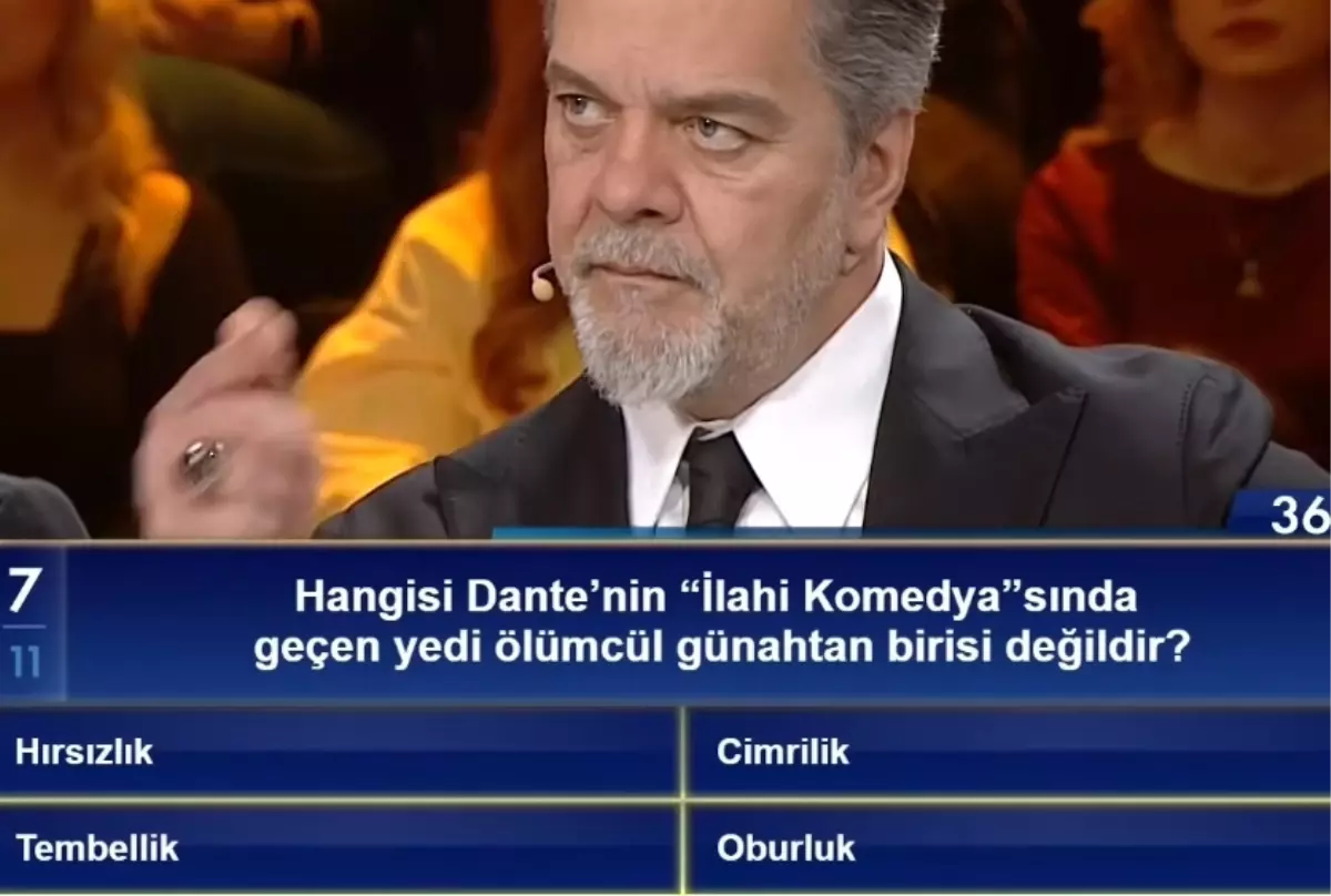 Hangisi Dante'nin İlahi Komedya'sında geçen yedi ölümcül günahtan birisi değildir?