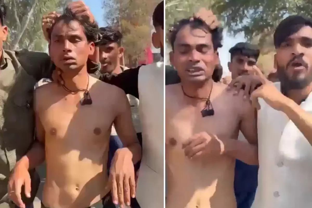 Kız çocuklarını istismar eden sapığı çıplak halde sokakta dolaştırdılar