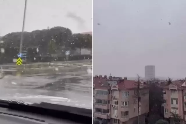Sıcaklıklar aniden düştü, İstanbul'da kar yağışı başladı