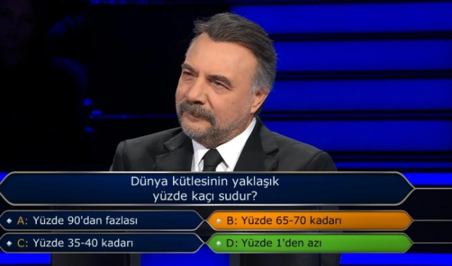 Dünya kütlesinin yaklaşık yüzde kaçı sudur?