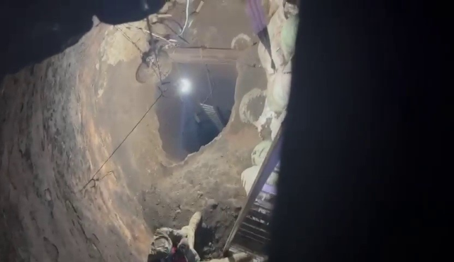 The person searching for treasure in his garden dug a well 40 meters deep and 3 meters wide