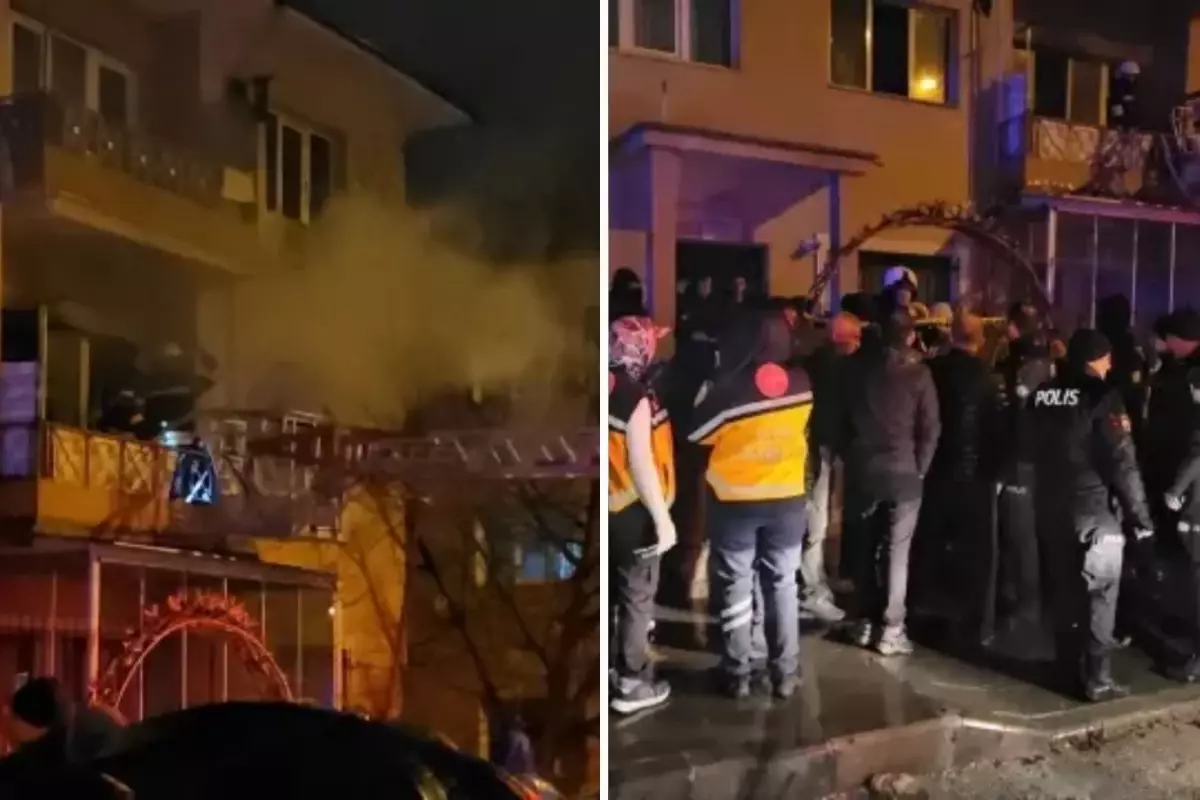 Gece yarısı korkutan yangın! 3'ü çocuk 8 kişi yaralandı