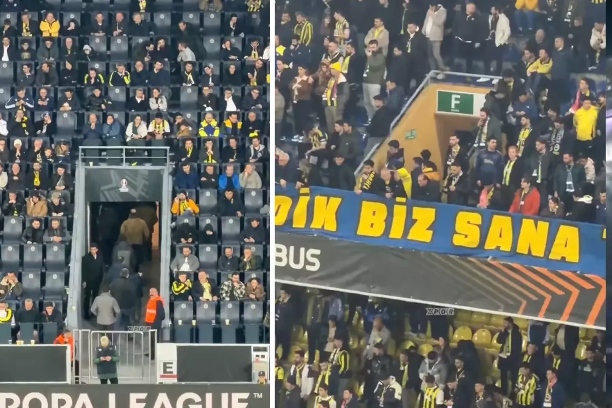 Kadıköy'de gecenin özeti! Fenerbahçe taraftarı tribünleri 70. dakikada terk etti