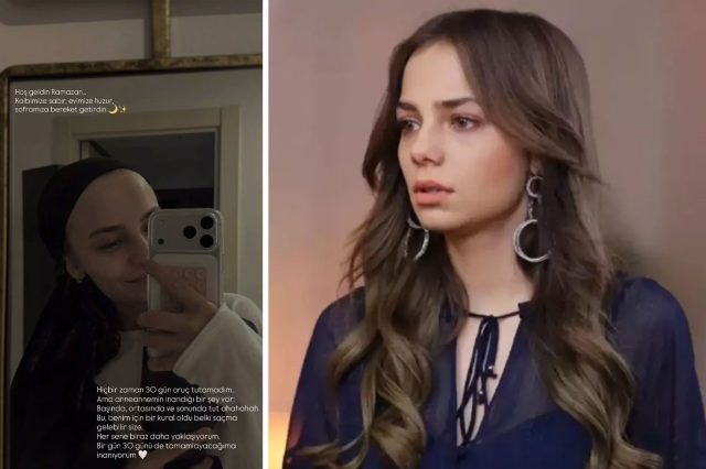 Actress Bahar Şahin's fasting statement: One day, hopefully