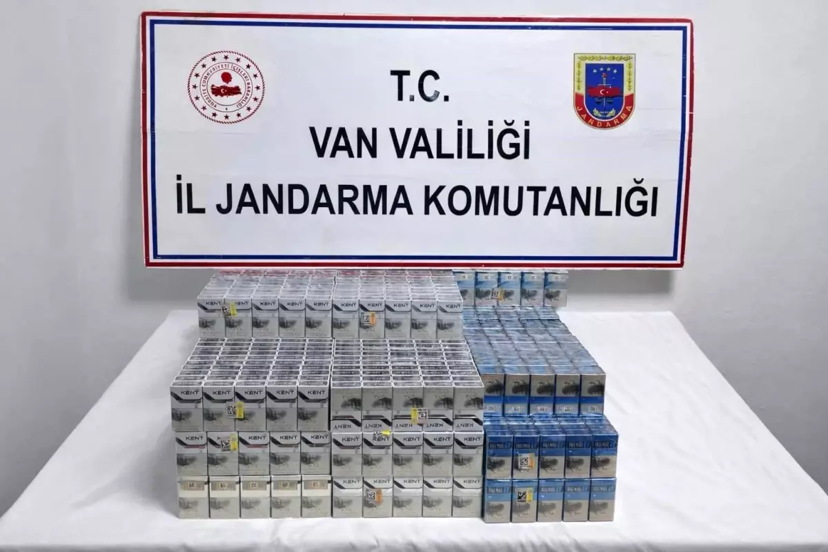Van'da kaçak sigara operasyonu