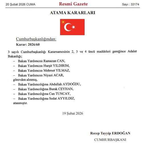 Hangi bakan yardımcıları görevden alındı, yerlerine kim atandı? Adalet Bakanlığı ve İçişleri Bakanlığı bakan yardımcıları neden görevden alındı? Hangi bakan yardımcıları görevden alındı, yerlerine kim atandı? Adalet Bakanlığı ve İçişleri Bakanlığı bakan yardımcıları neden görevden alındı?