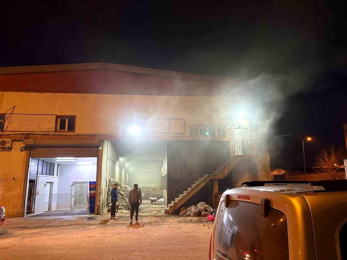 Kayseri'de hayvansal yan ürünler tesisinde yangın