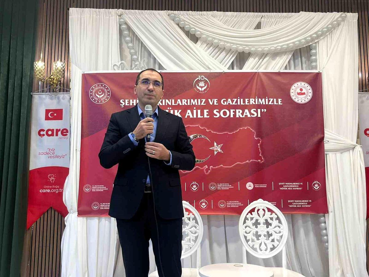 Şehit yakınları ve gaziler gönül sofrasında buluştu