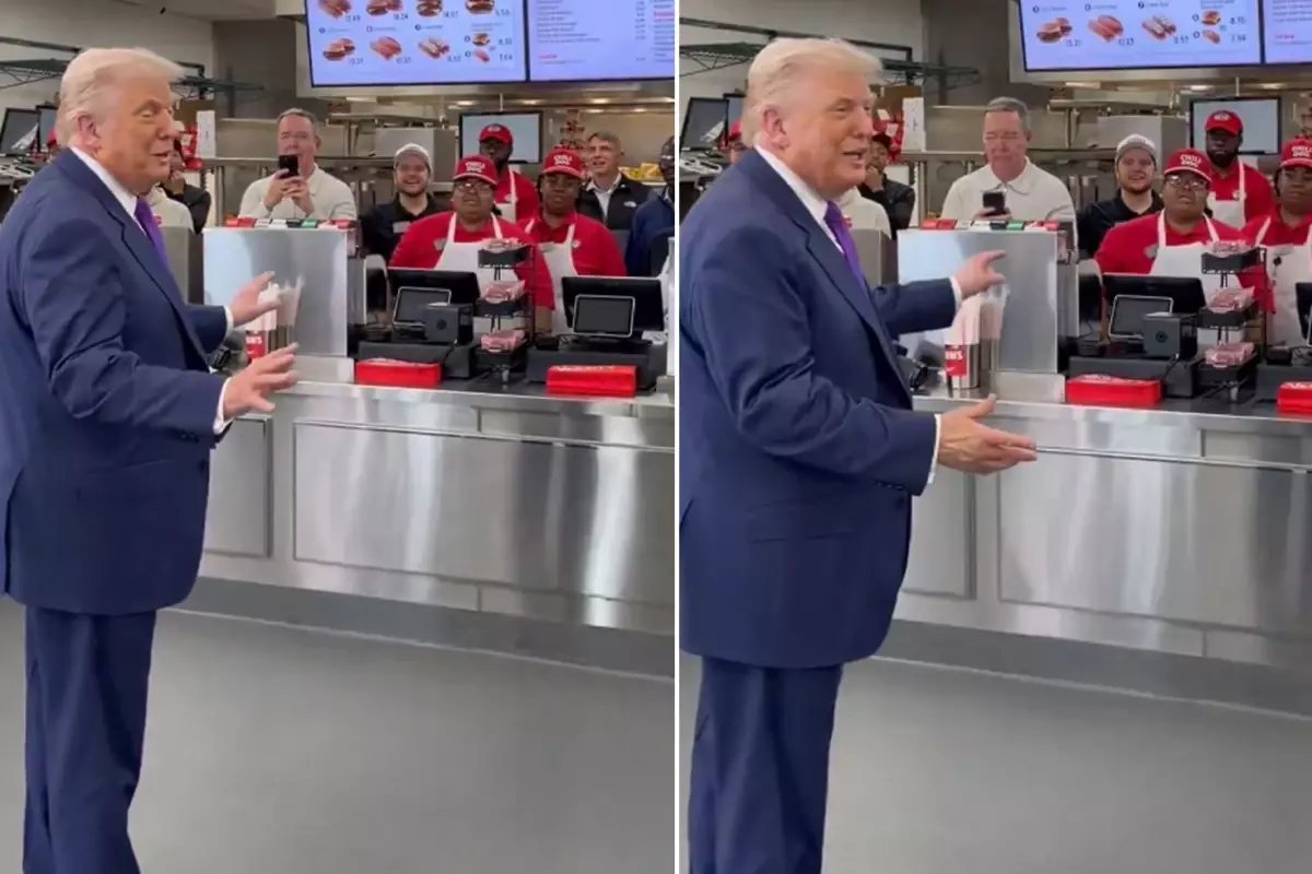 Trump kötü beslenmeye devam ediyor! Soluğu yine orada aldı