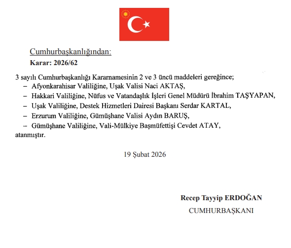 Uşak Valisi kim oldu? Yeni Uşak Valisi Serdar Kartal kimdir, nereli, kaç yaşında?