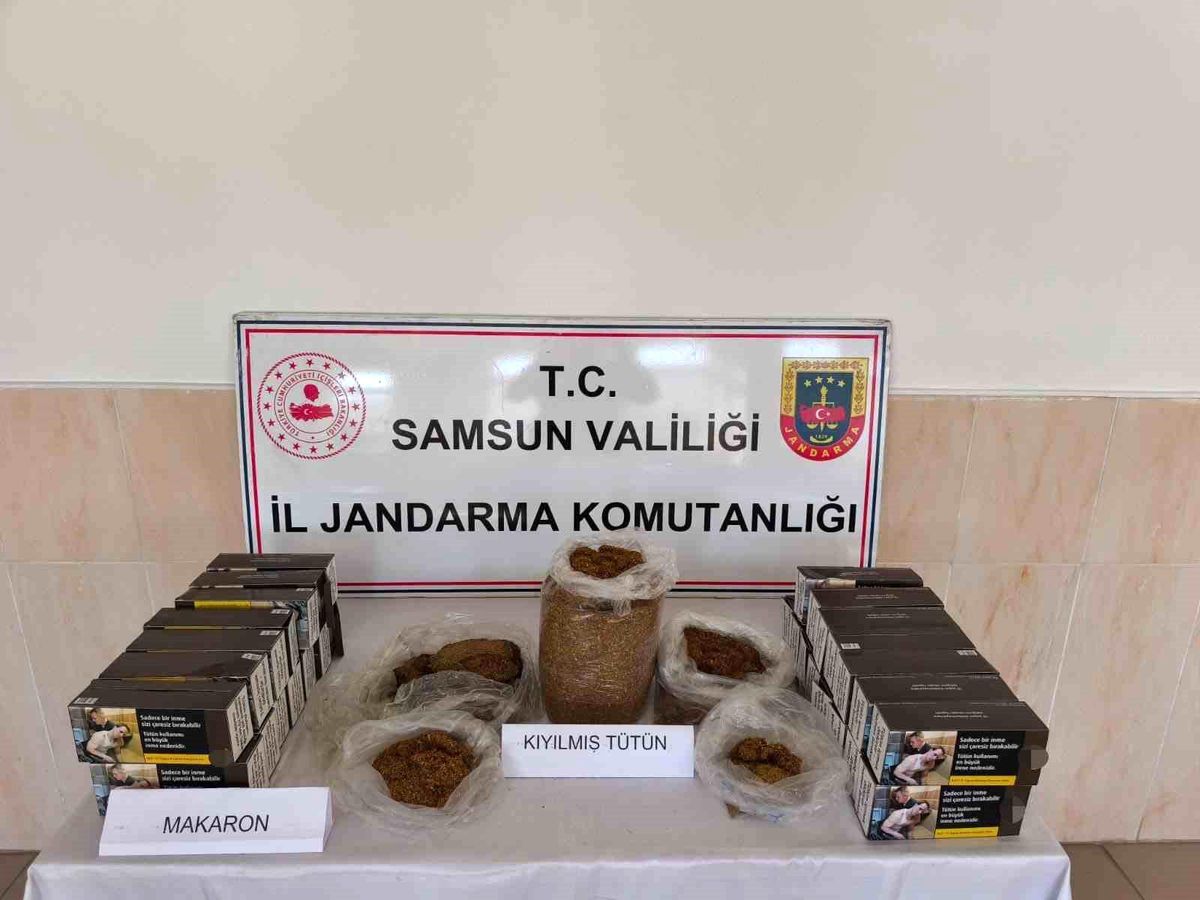 Alaçam'da kaçak tütün mamulleri operasyonu