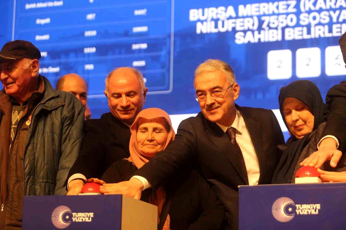 Bursa'da 17 bin 225 TOKİ konutunun hak sahipleri belirleniyor