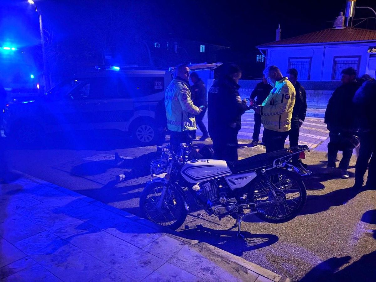 Erzincan'da motosiklet kazası