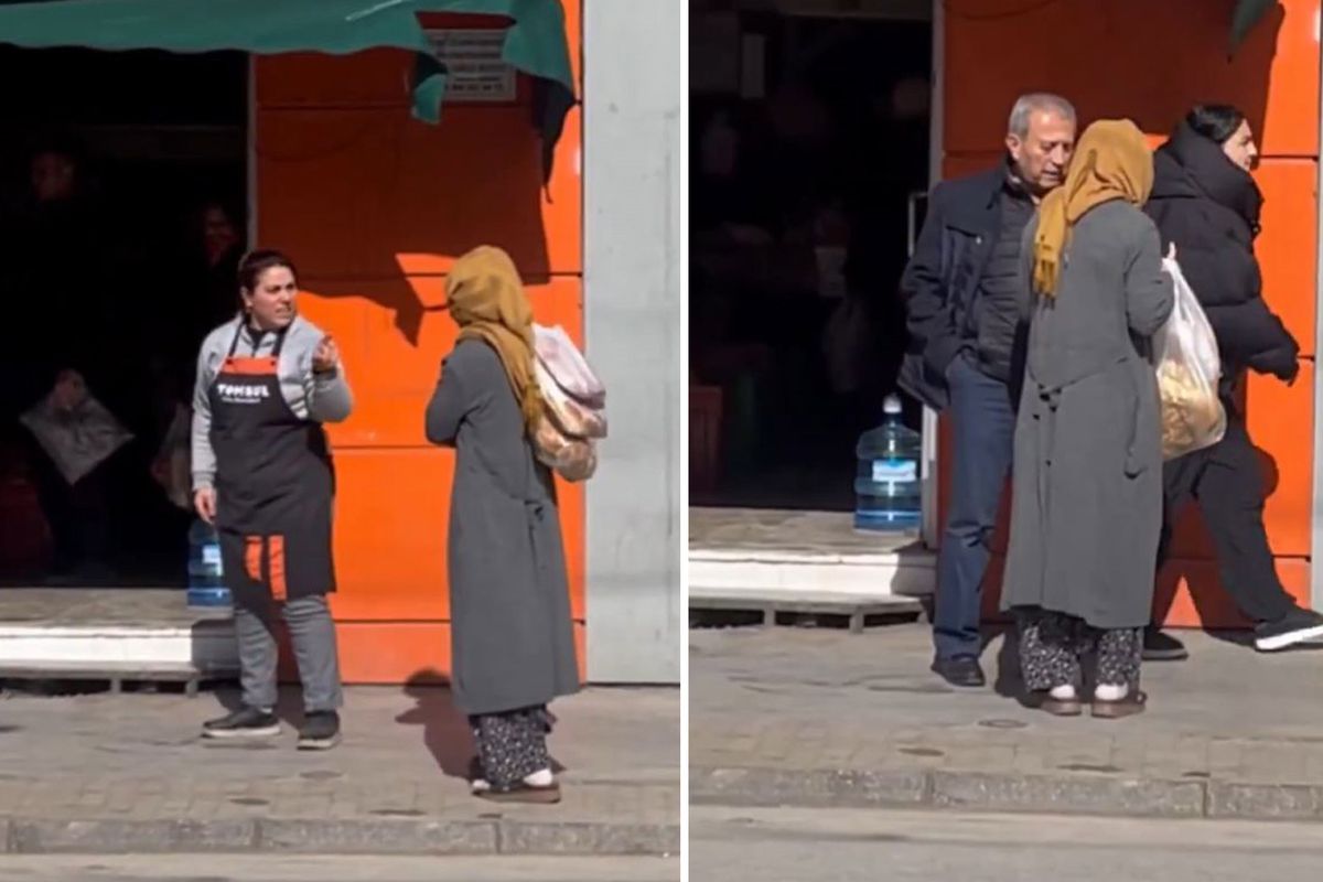 Mübarek Ramazan ayında çekilen bu görüntü izleyenleri ikiye böldü