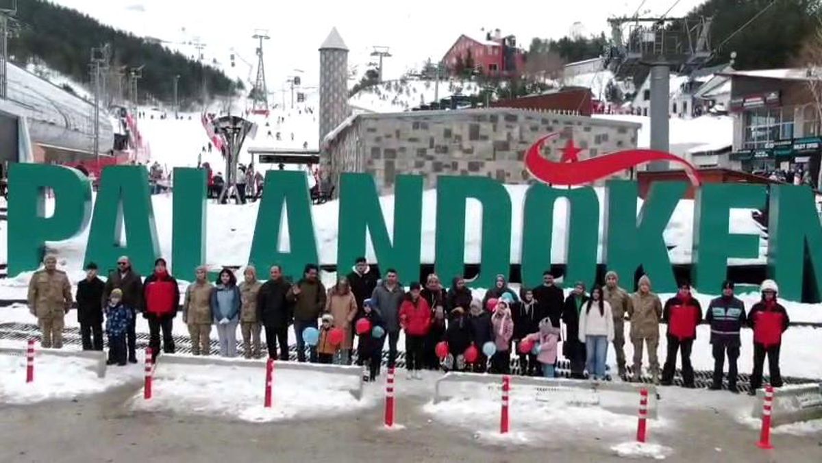 Palandöken'de şehit ve gazi ailelerine özel etkinlik