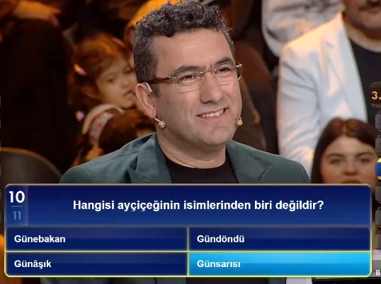 Hangisi ayçiçeğinin isimlerinden biri değildir?