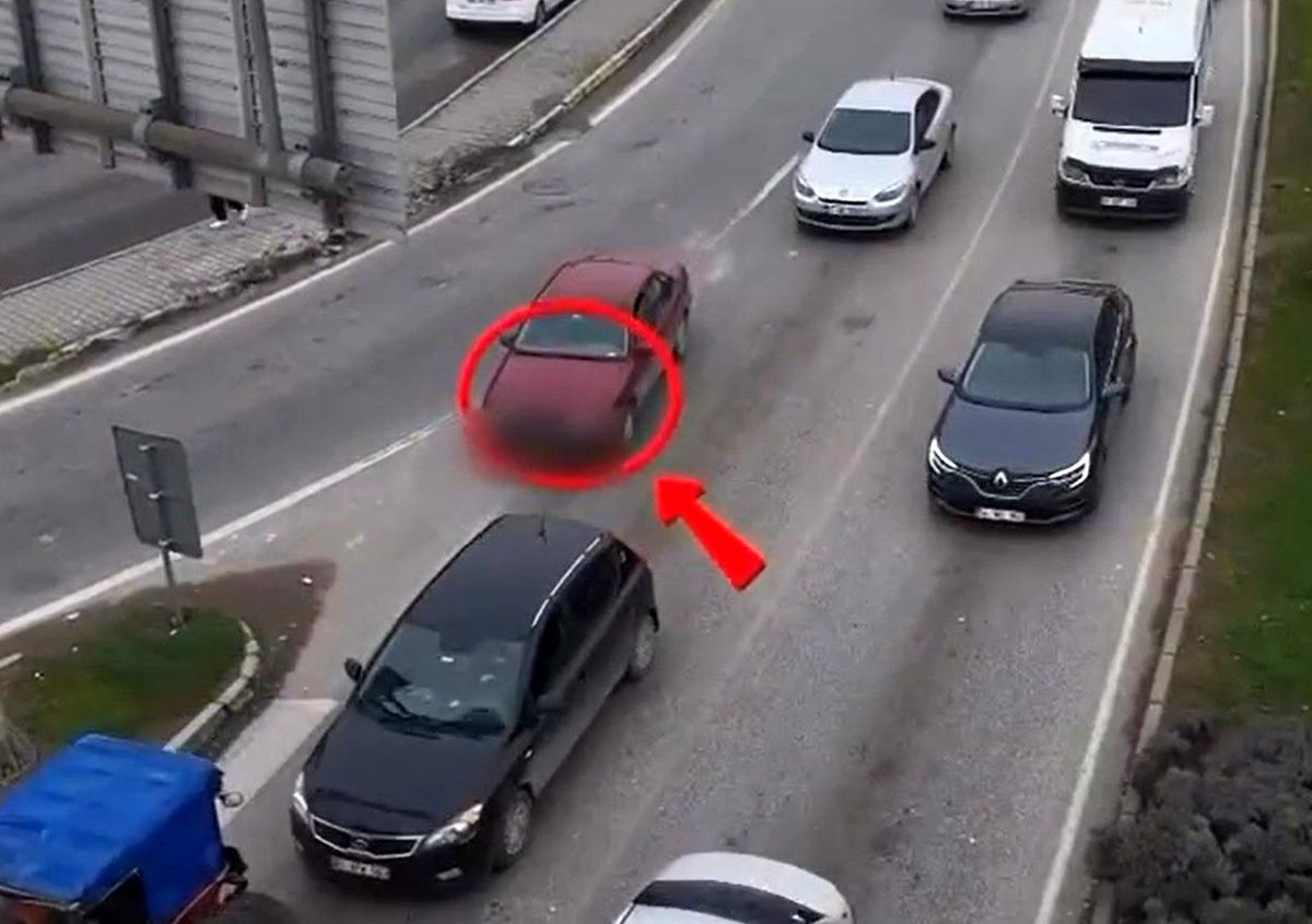 Kural ihlali yapan sürücüler havadan tespit edildi