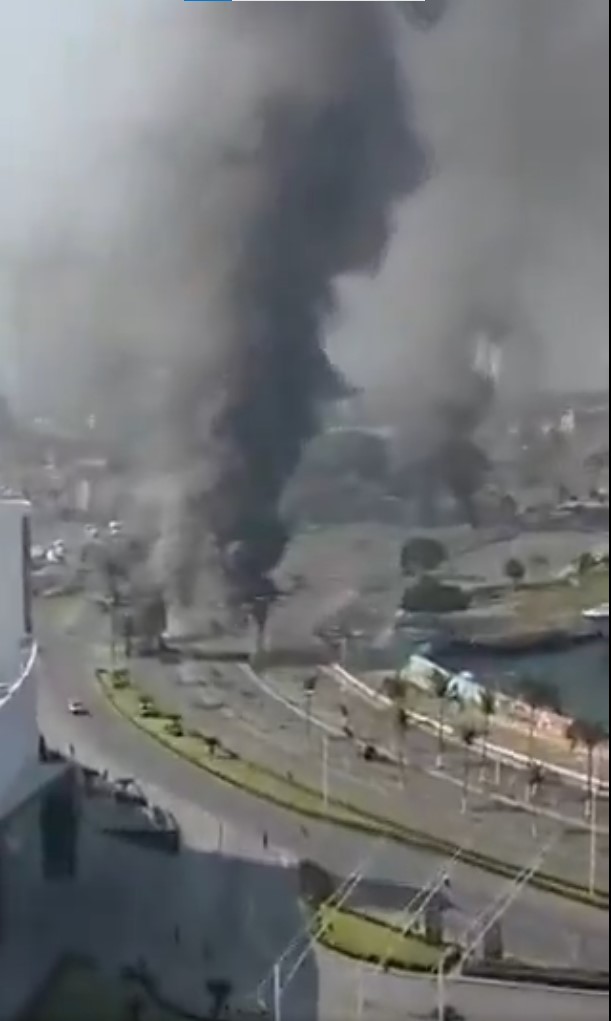 The first images from Mexico where clashes occurred between the army and cartel members