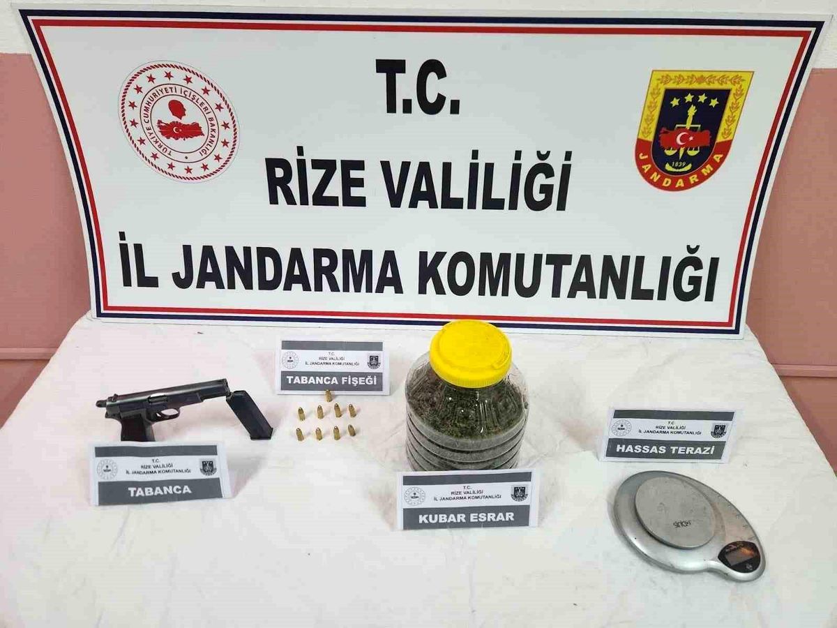 Rize'de uyuşturucu operasyonu