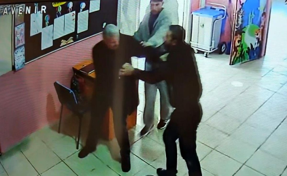 Ahlat'ta okul müdürlerine saldırı görüntüleri ortaya çıktı