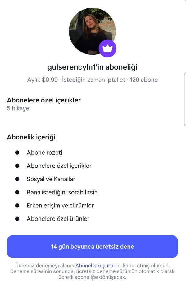 gulseren ceylan instagram da abonelik sistemini 19595639 4543 m