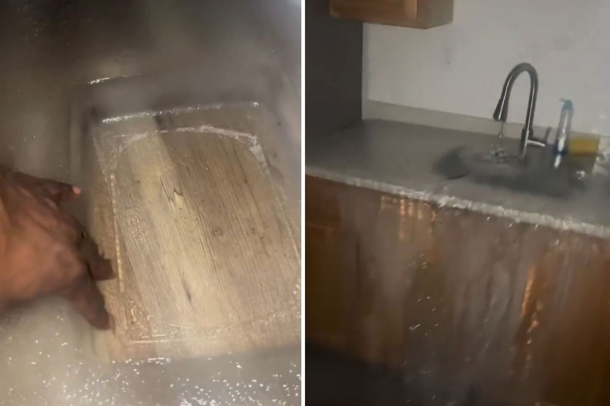 Musluğu açık unuttu, tüm evi buz tuttu