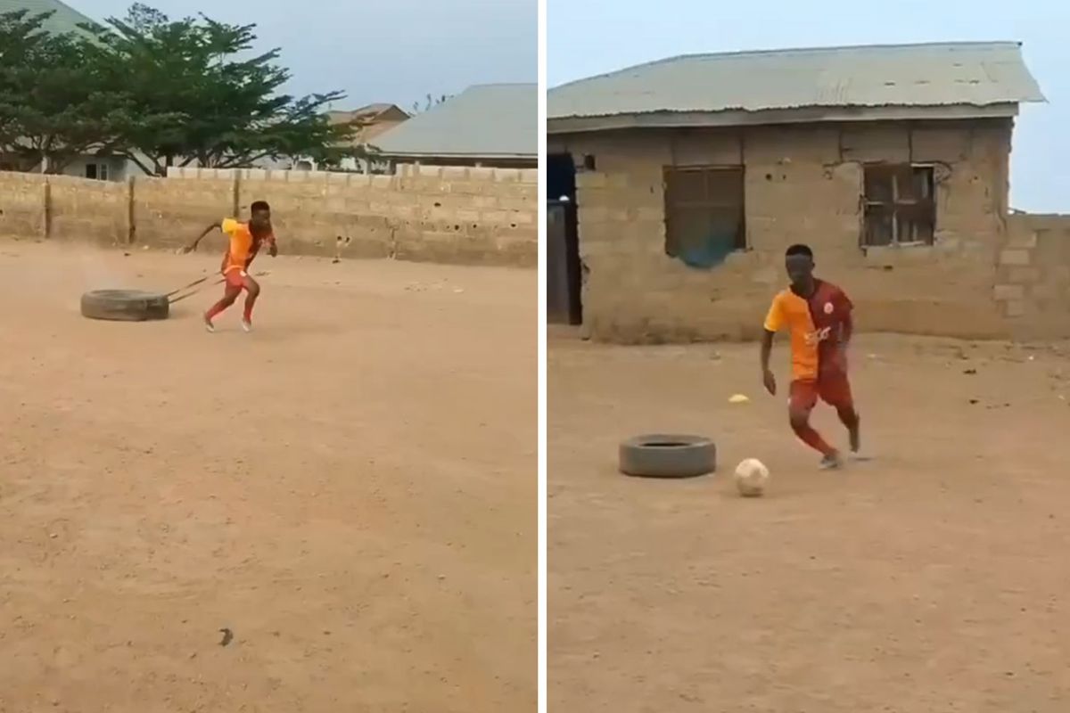 Tek hayali Galatasaray'da oynamak olan Afrikalı gence bakar mısınız