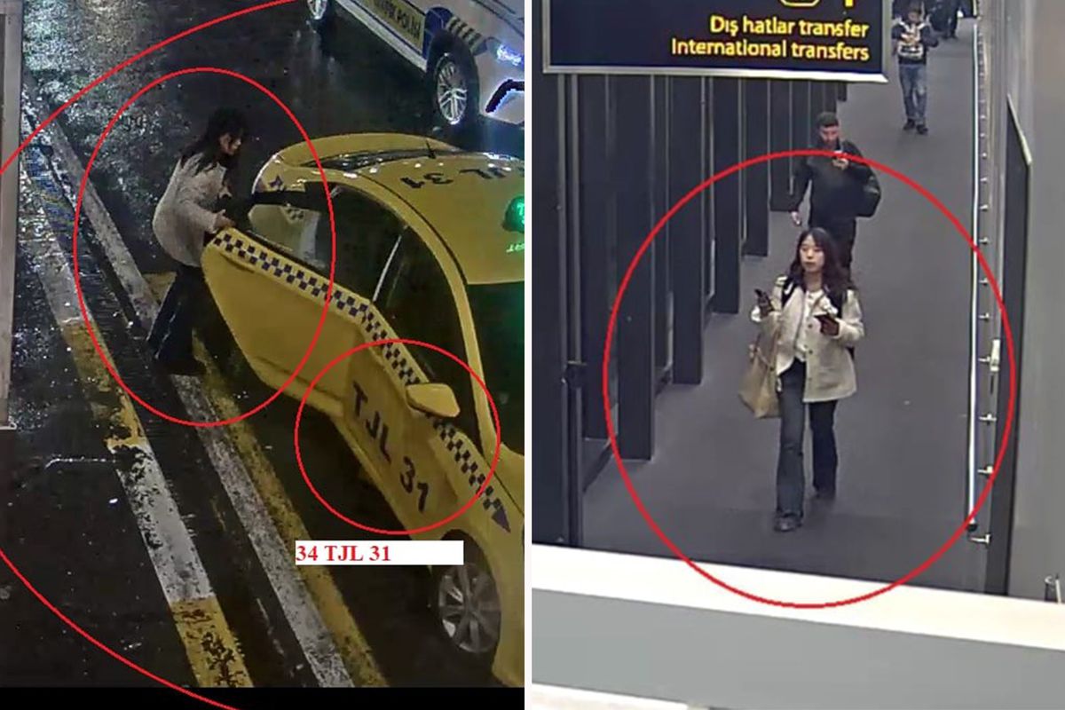 Arnavutköy'de Çinli iş adamını öldürenlerin havalimanından kaçış anları kamerada