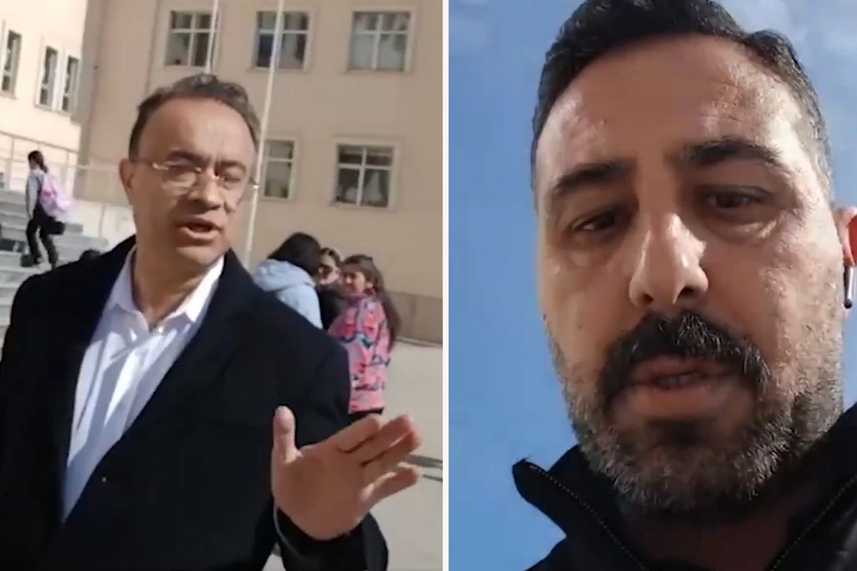 Çocuğunun okulundaki teneffüs ziline tepkisi sert oldu
