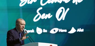 Cumhurbaşkanı Erdoğan 'Cemre Vakfı Tanıtım Programı'nda konuştu! Ünlü akını yaşandı