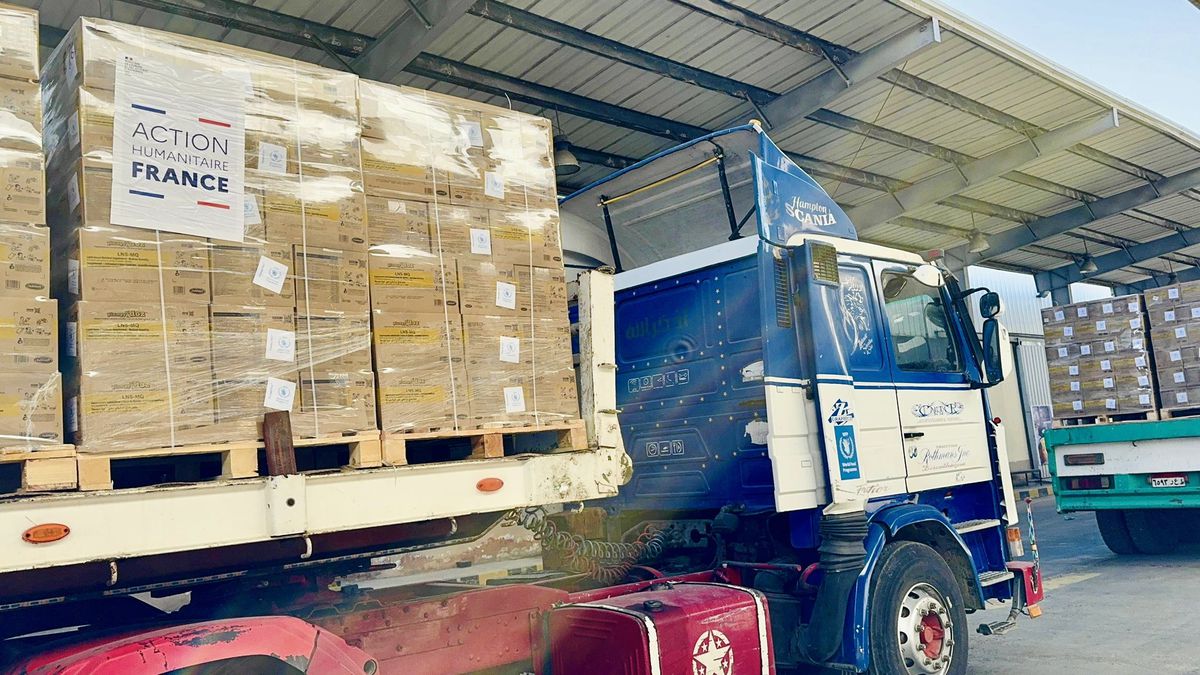 Fransa Gazze'ye 80 ton gıda yardımı ulaştırdı
