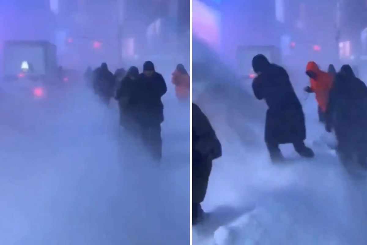 Kar kalınlığının 49 santime ulaştığı New York'tan gelen görüntüler kıyamet filmlerini aratmadı