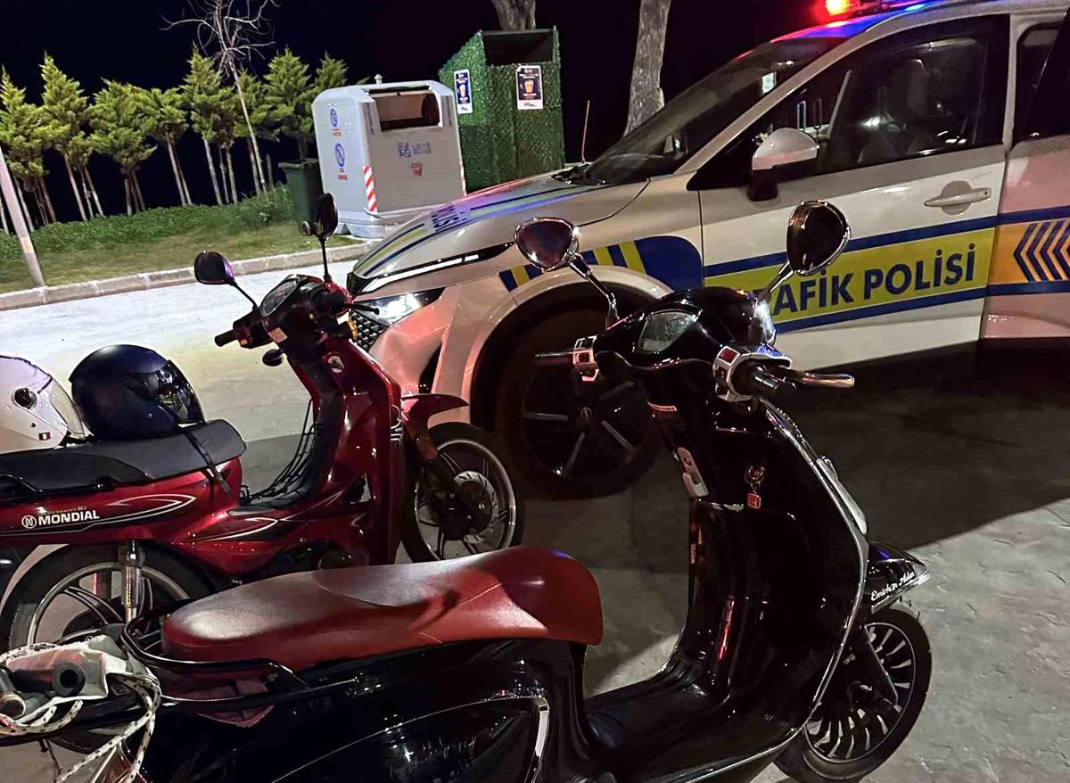 Ordu'da 3 motosiklete 128 bin 814 liralık ceza